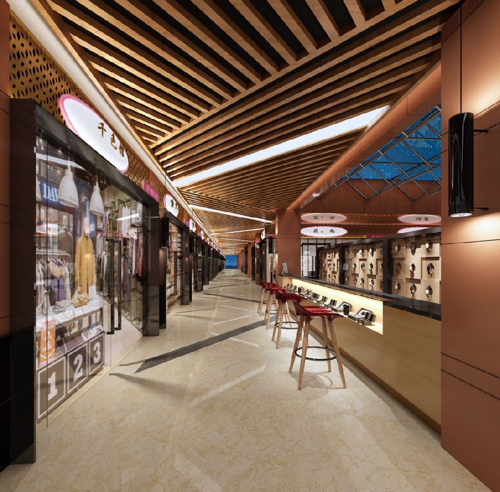 改造后步行街效果