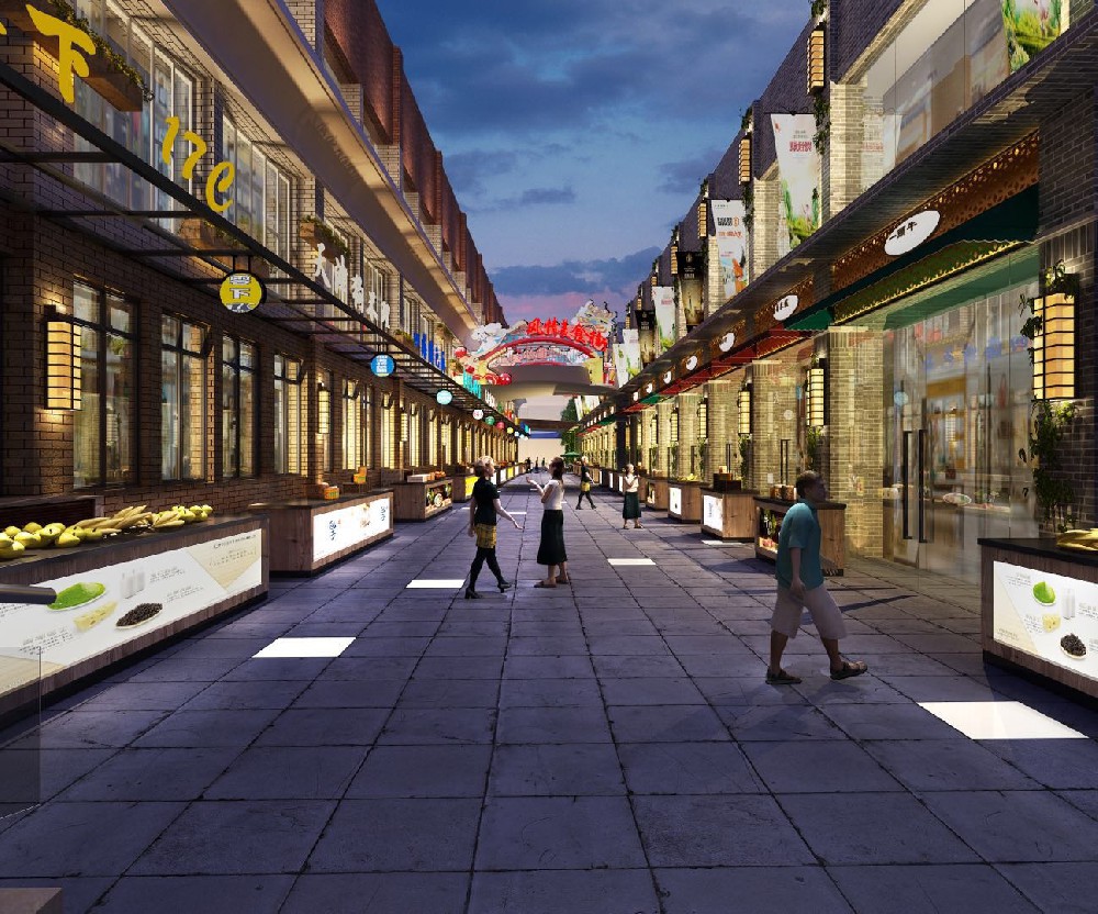 改造后步行街效果